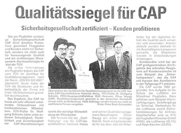 Qualitätssiegel für CAP